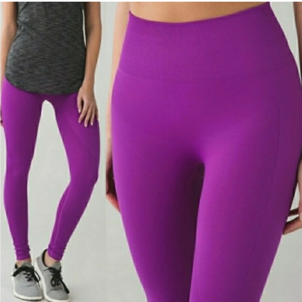 Lululemon Zone In Compression Tight Ultra Violet size 6